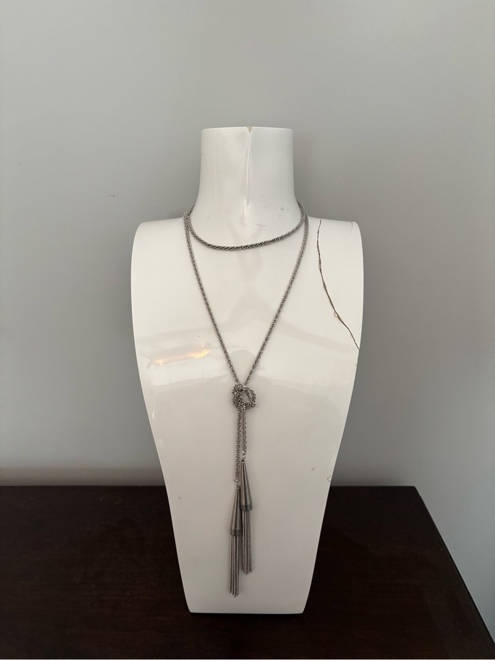 Kendra Scott Silver Phara Lariat Necklace